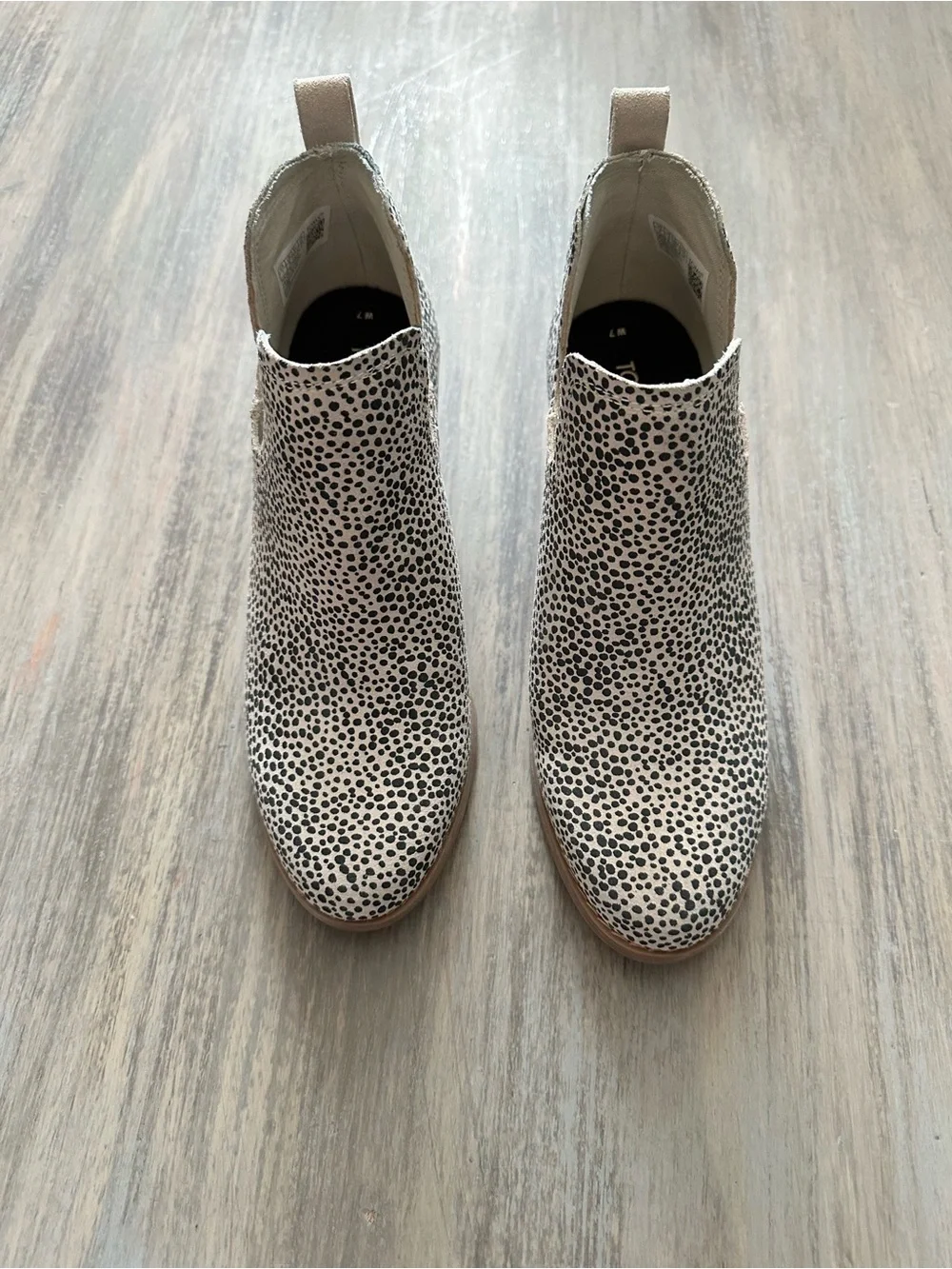 TOMS Kallie Wedge Booties Cheetah Print Suede - Picture 3 of 14